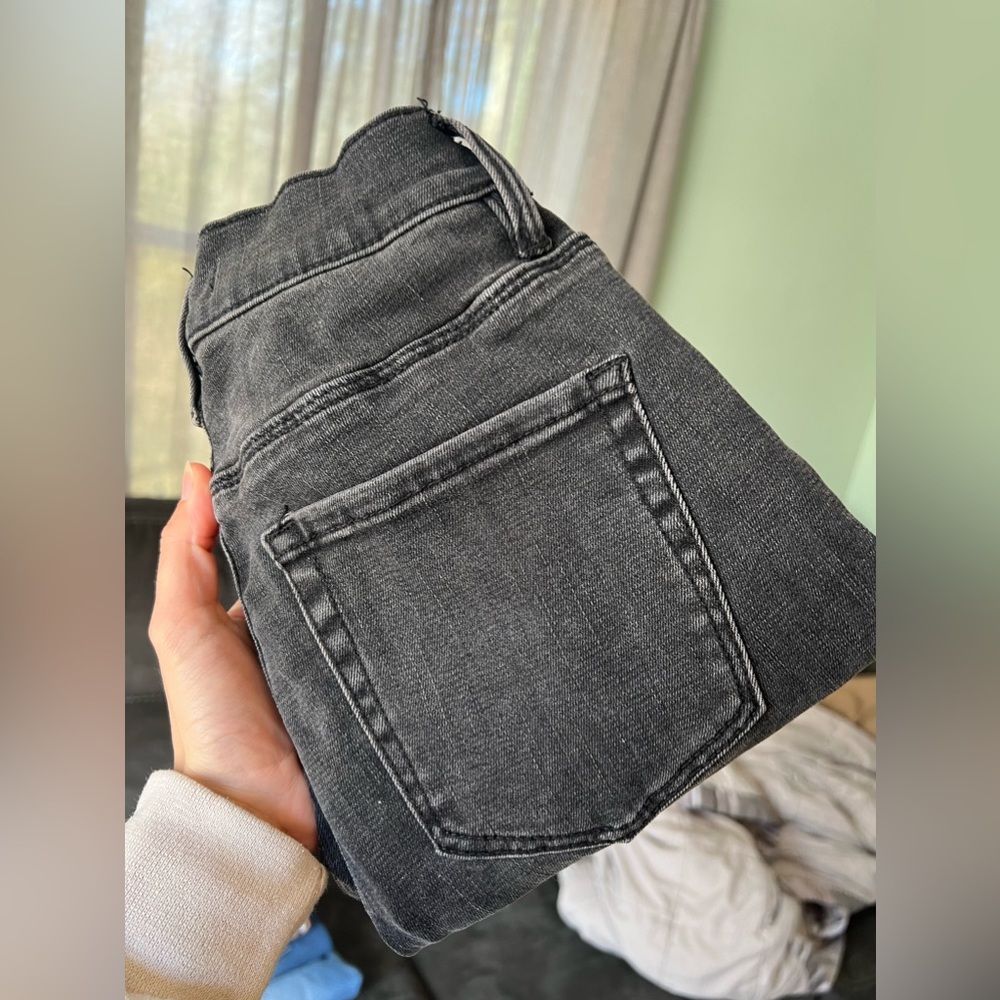 Pac Sun Faded Black Jeggings Mid Rise Size 23